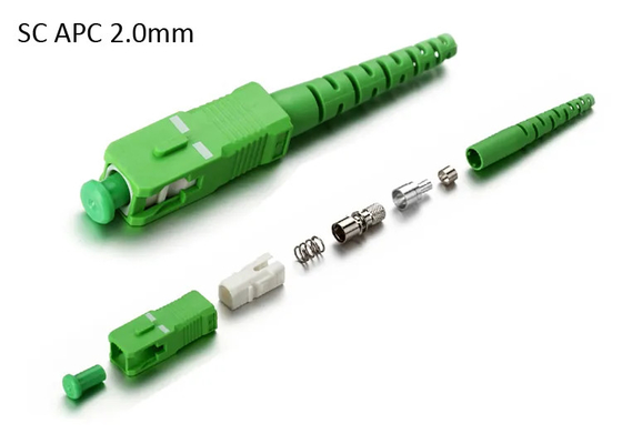 Verbindungsstück-Simplexbetrieb FTTH Soems 3mm aus optischen Fasern Doppel-Sc UPC APC