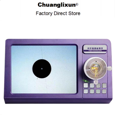 Bequeme Bedienung Purpurfaser-Inspektionsmikroskop mit 8&quot; FTF 800*600PIX-Display