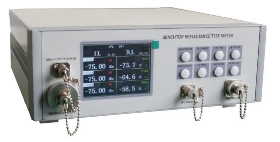 Glasfaseroptik-Ausrüstung Glasfaseroptik-Einfüge- und Rückflussdämpfungstester IL&RL-Teststation und RL-IL-Tester