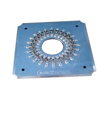 Verhärteter Edelstahl S136 Glasfaserpoliergerät für ST-Anschlüsse mit 24 Anschlüssen in einem Zyklus und Einsetzverlust ≤0,20 dB