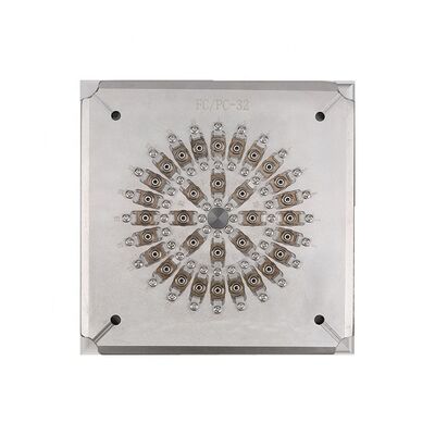 32 Ports FC PC Glasfaserverbindungspolierungsvorrichtung mit gehärtetem Edelstahl S136 und IPC-Struktur