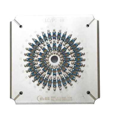 48-Ports LC PC Glasfaserpoliervorrichtung mit hochfesten Edelstahl S136 und Einfühlloss ≤0,20 dB