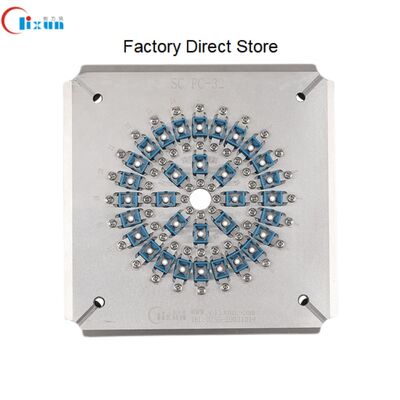 SC UPC Glasfaserpoliervorrichtung mit gehärtetem Edelstahl S136 für 24 Steckverbinder in einem Zyklus und Einsetzverlust ≤0,20 dB