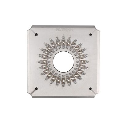 24-Hafen-Glasfaserpohlgerät mit 2,5-mm-Ferrule-Halter und Edelstahl S136 Konstruktion für FTTH-Anwendung