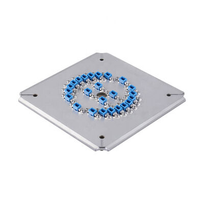 24 Kern LC-APC Poliervorrichtung mit Edelstahl S2316 für hocheffiziente Glasfaserpolierung