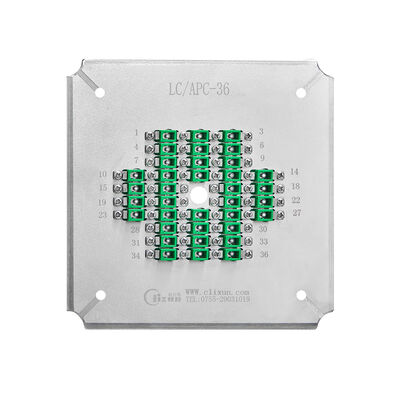 24 Kern LC-APC Poliervorrichtung mit Edelstahl S2316 für hocheffiziente Glasfaserpolierung