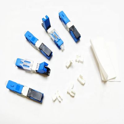 Plastikverbindungsstücke FTTH aus optischen Fasern, 2*3mm Schnellkupplungs-Faser-Optikverbindungsstücke