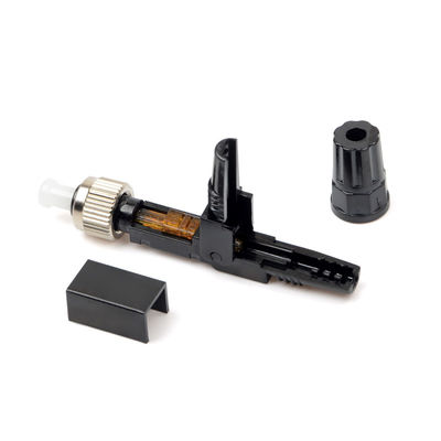 Schwarzes Ftth bettete Lichtwellenleiter-Verbindungsstück-Singlemode Schnellverbinder ein