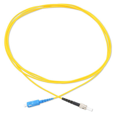 Gelbes Optiksc Upc der Faser-G657A2 zum Verbindungskabel-Monomode--Simplexkabel Sc APC