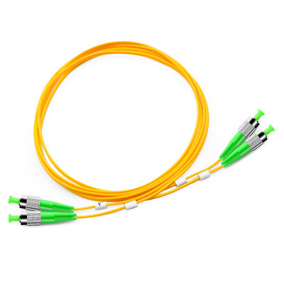 Simplexfaser-Optikverbindungskabel FC APC Inspektion 9/125 Zipcord für Netz FTTH FTTB FTTX