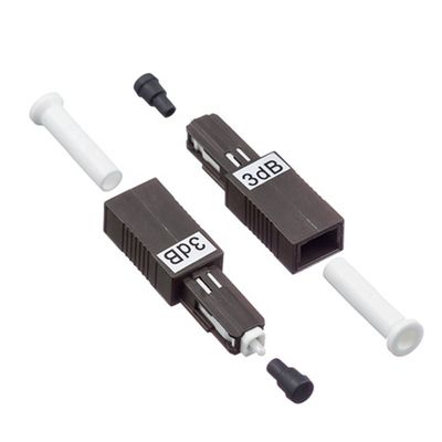 MU/UPC regelte Verbindungsstücke Ftth-Faser-Optikabschwächer-Monomode- 1dB 25dB
