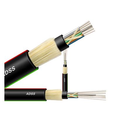 Adss 48 Kern-Luftfaser-Optikverbindungskabel-Kabel-Monomode--große Spannlängen