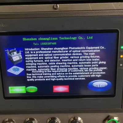 Programmierbare Optikverbindungsstückmaschine der Faser 60w mit Touch Screen